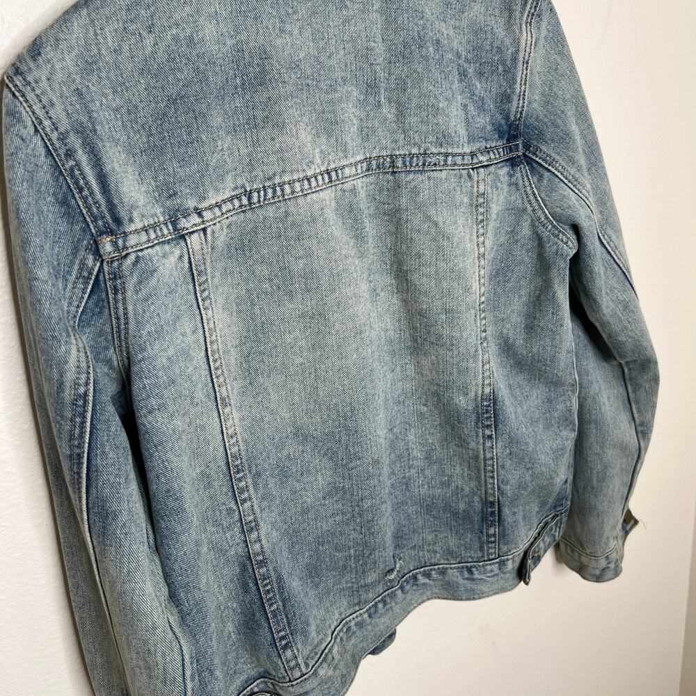 Forever 21 Faded Denim Jacket Small - Picture 8 of 10